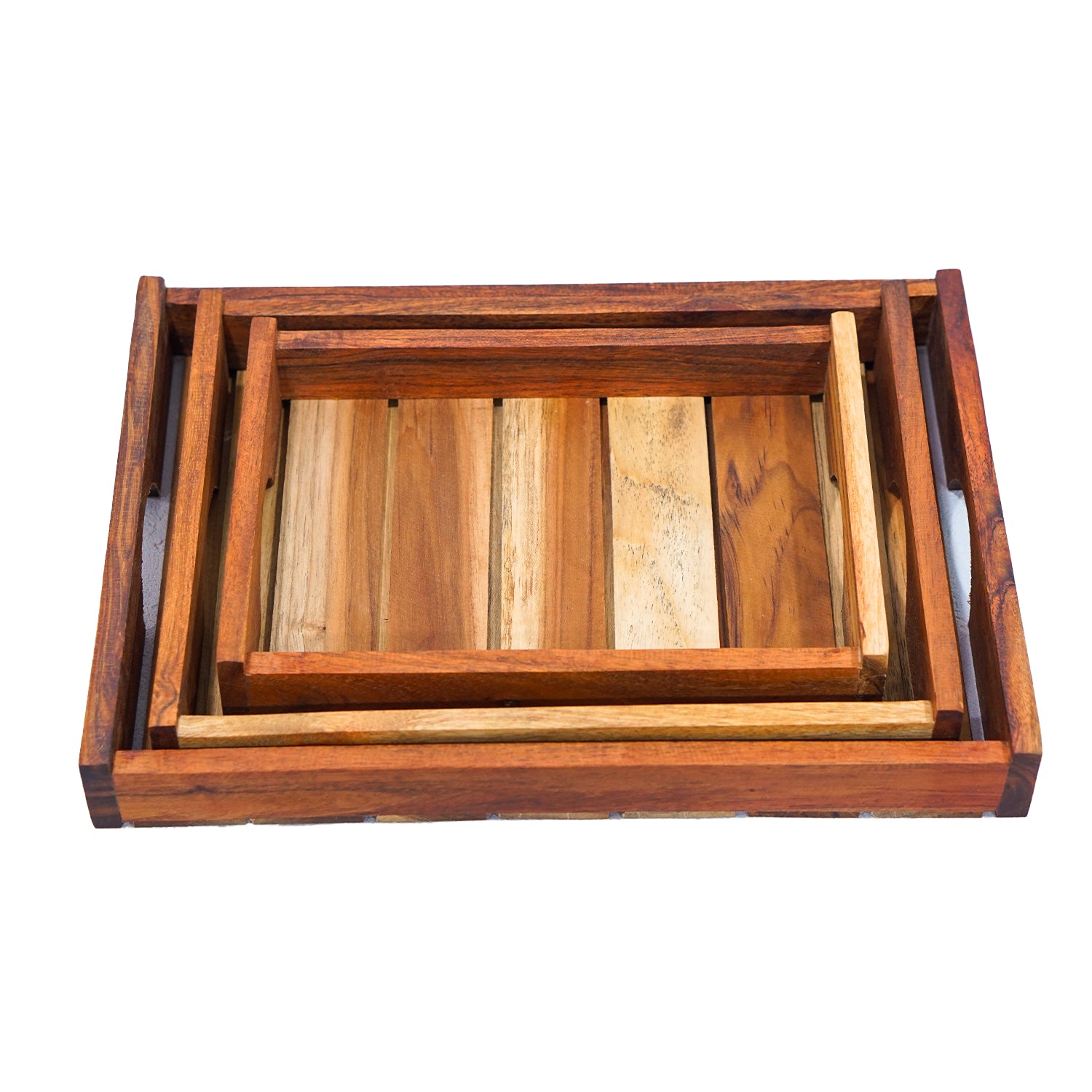 Solara – Wooden Serving Tray Set of 3