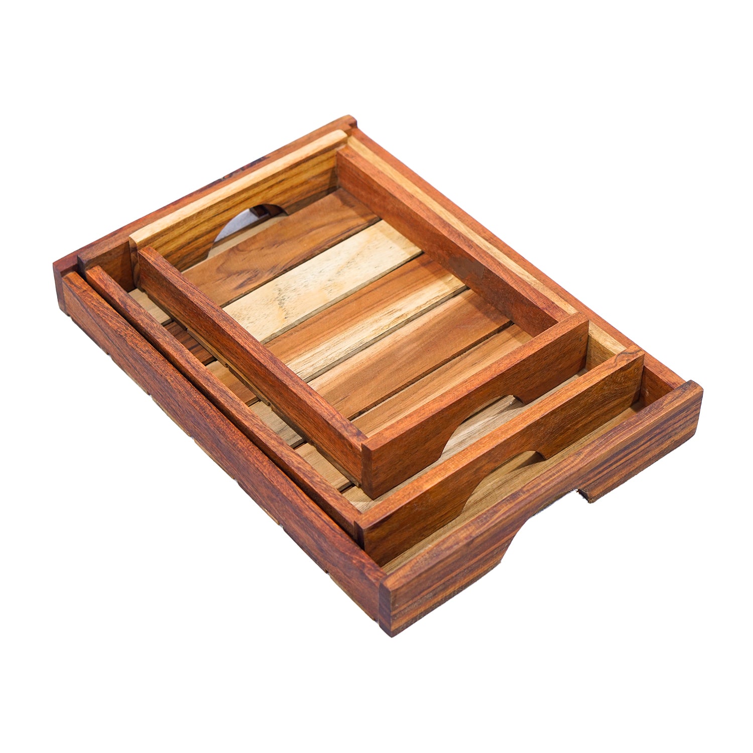 Solara – Wooden Serving Tray Set of 3