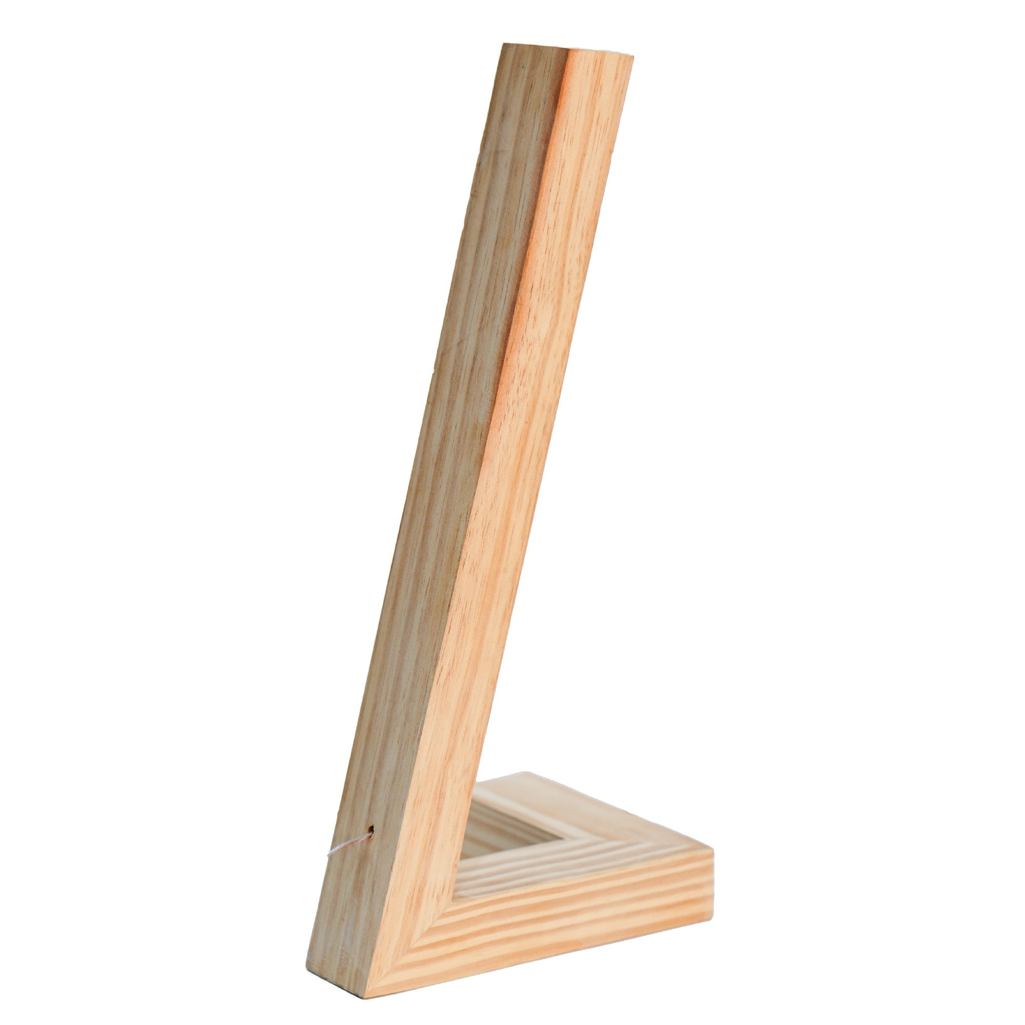 Lunivo – L-Shaped Pine Wood Table Lamp