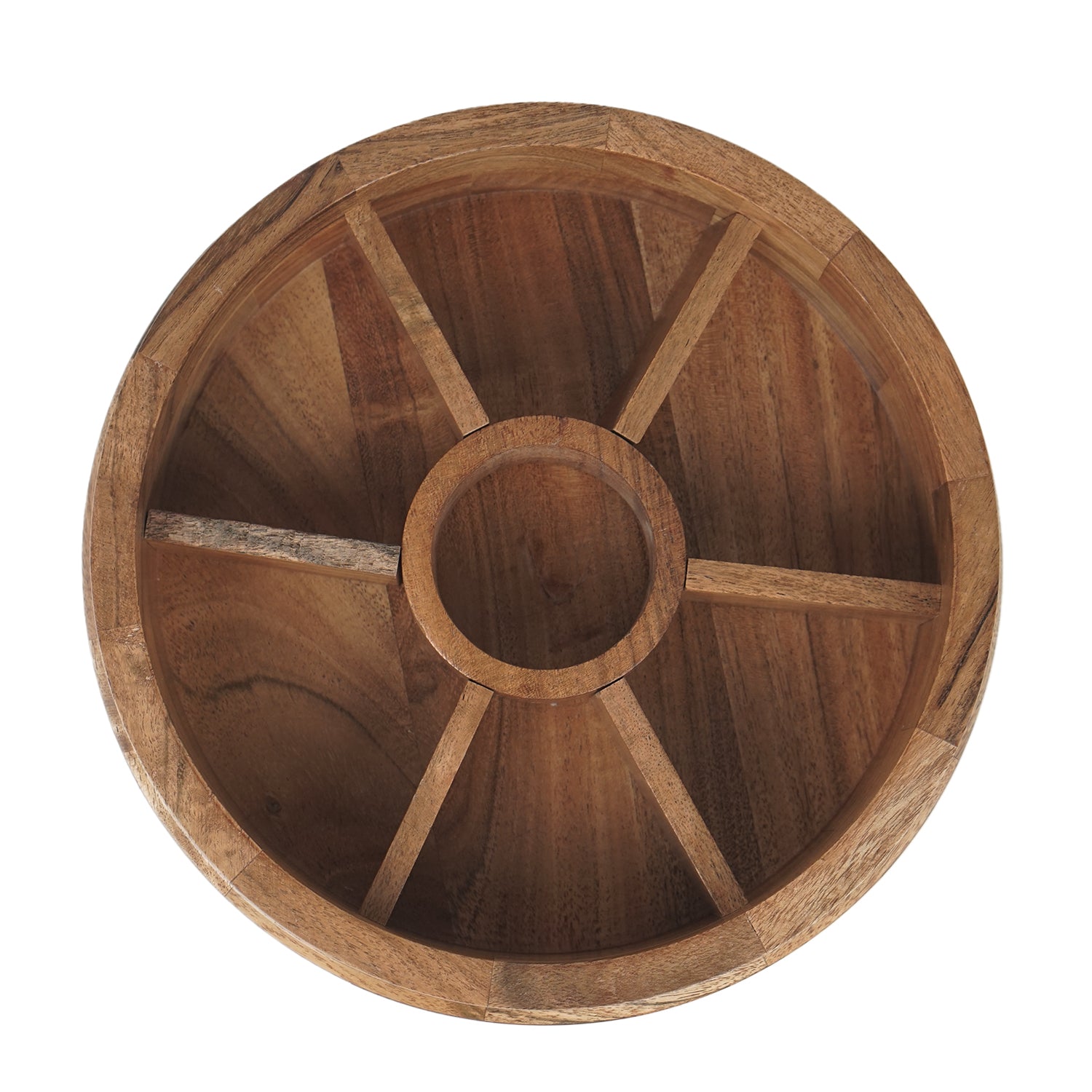Eddy – Acacia Wooden Masala Box with Beautifully Carved Lid