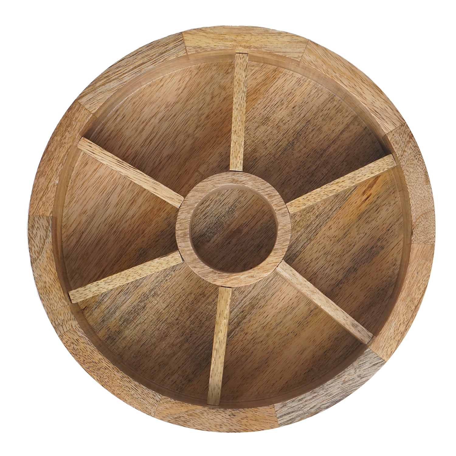Eddy – Mango Wooden Masala Box with Beautifully Carved Lid