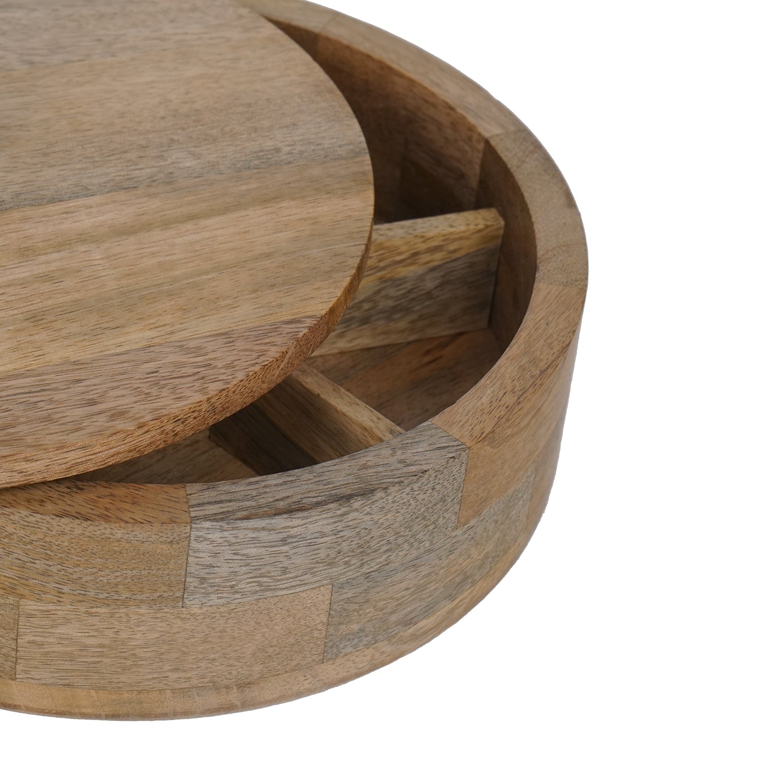 Isabella - Mango Wood Masala Box with Fix Compartment