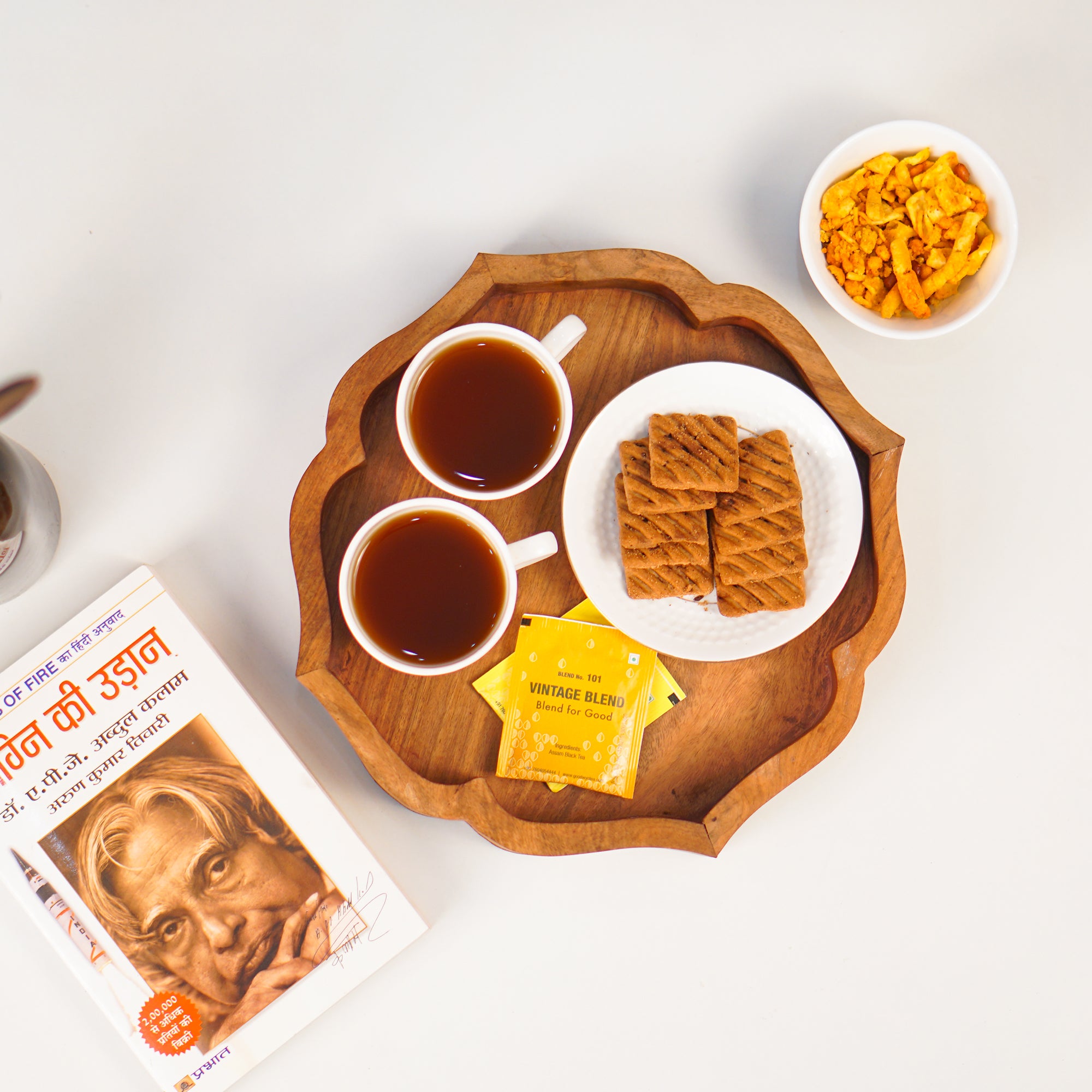 Zamoria – Handcrafted Wooden Mughal Designer Serving Tray