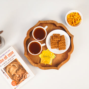 Zamoria – Handcrafted Wooden Mughal Designer Serving Tray