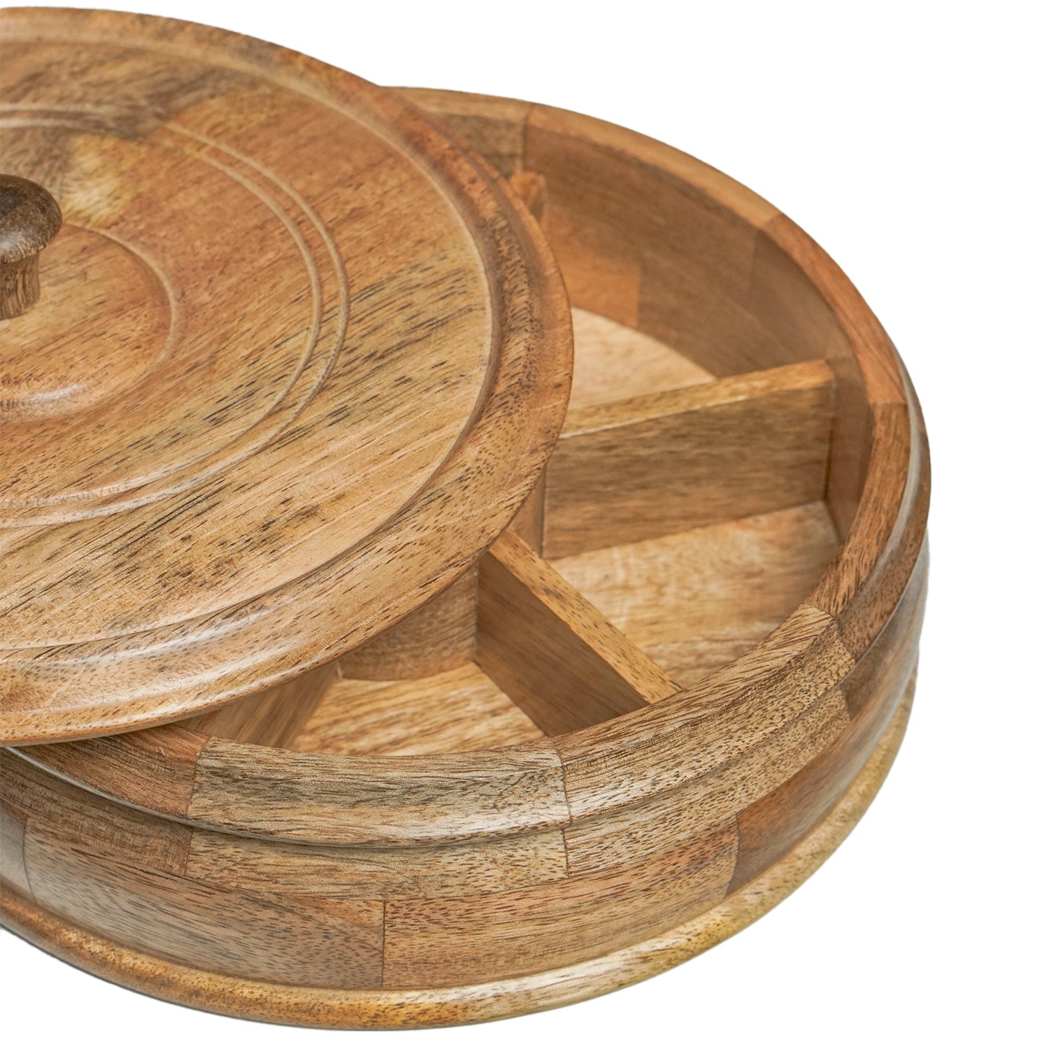 Lilly – Mango Wood Masala Box with Fix Compartments