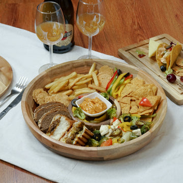Dipora – Wooden Chip & Dip Serving Platter