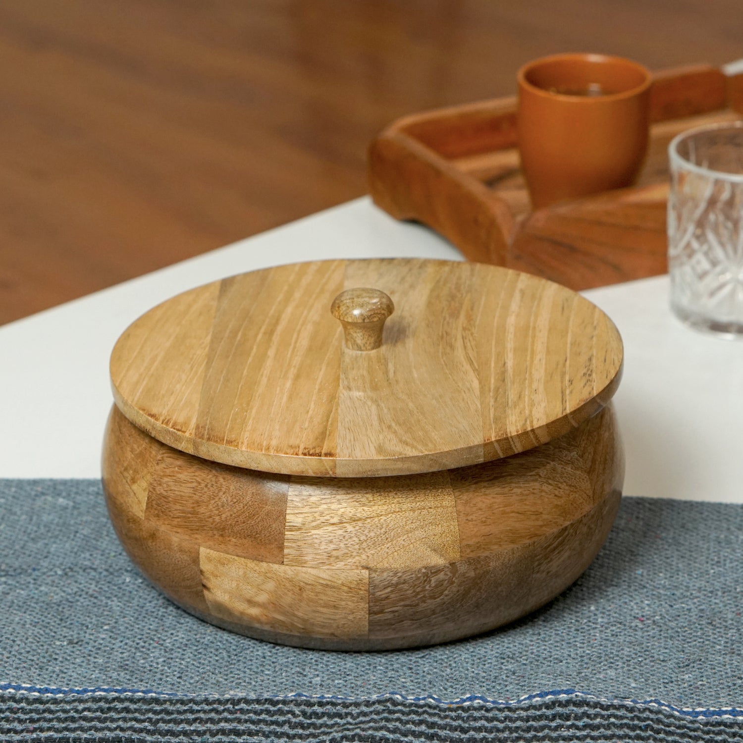 Isla – Mango Wooden Chapati Box