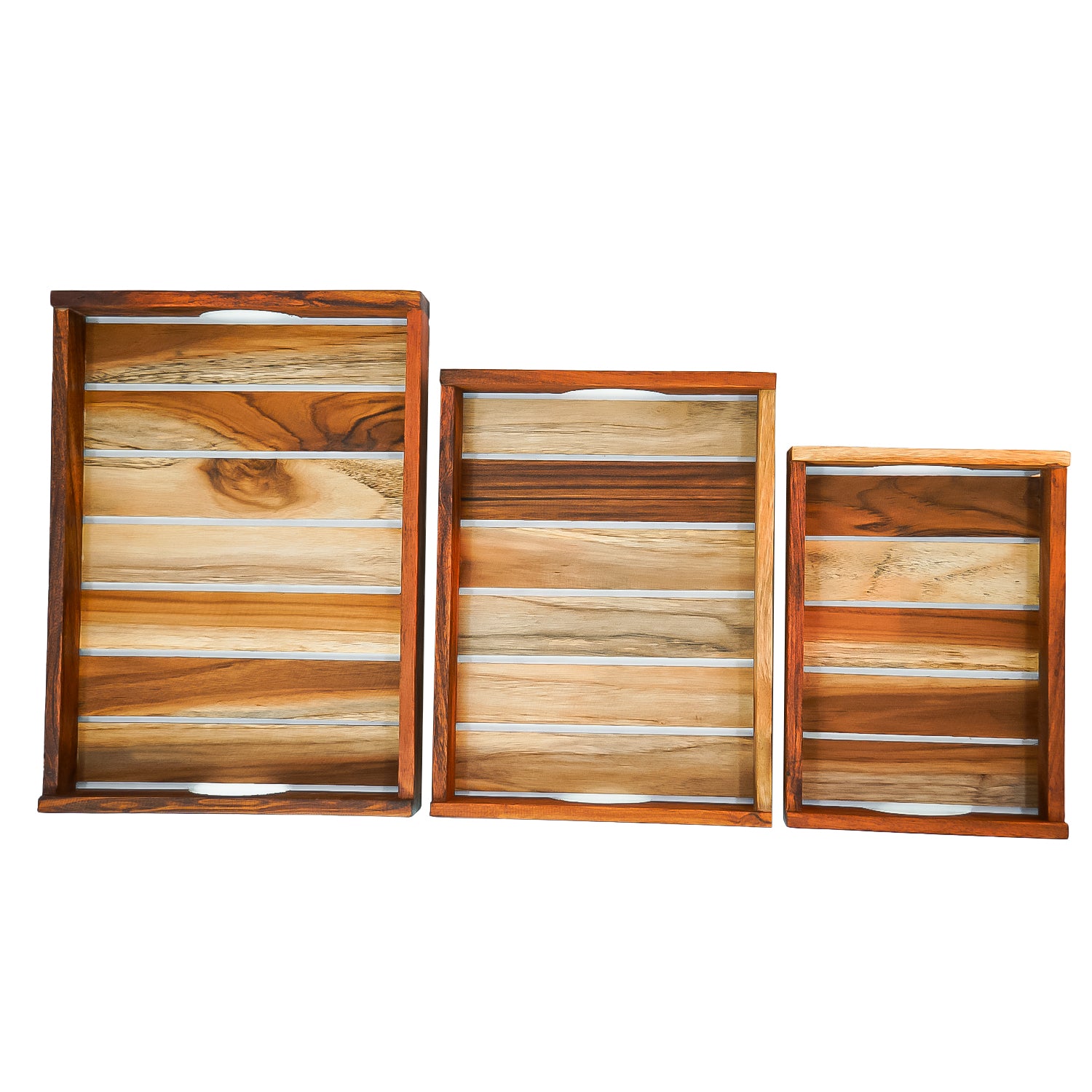 Solara – Wooden Serving Tray Set of 3