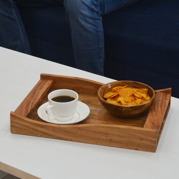 Aurelia – Acacia Wooden Serving Tray (16x10 Inches Large)