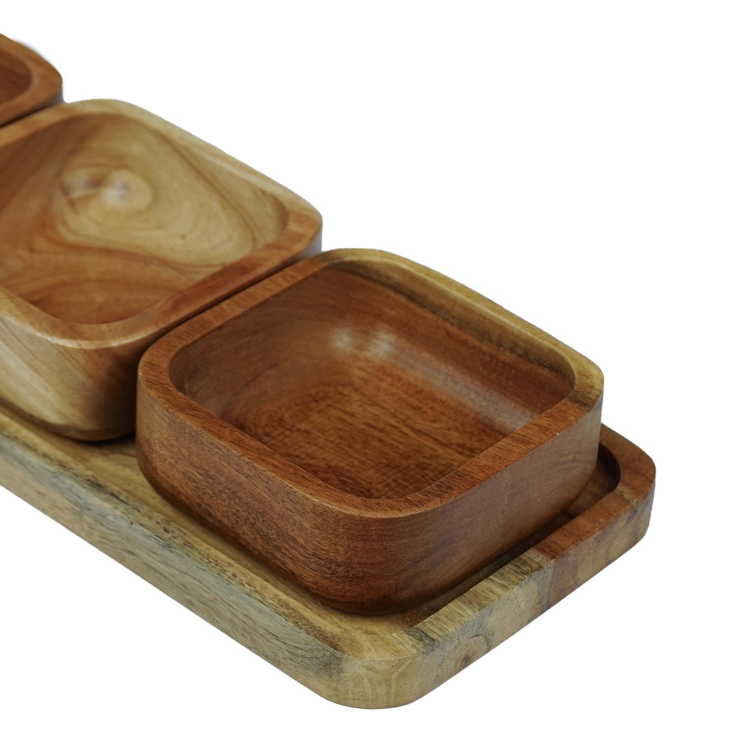 Aurelia – Neem Wood Bowl & Platter Serving Set