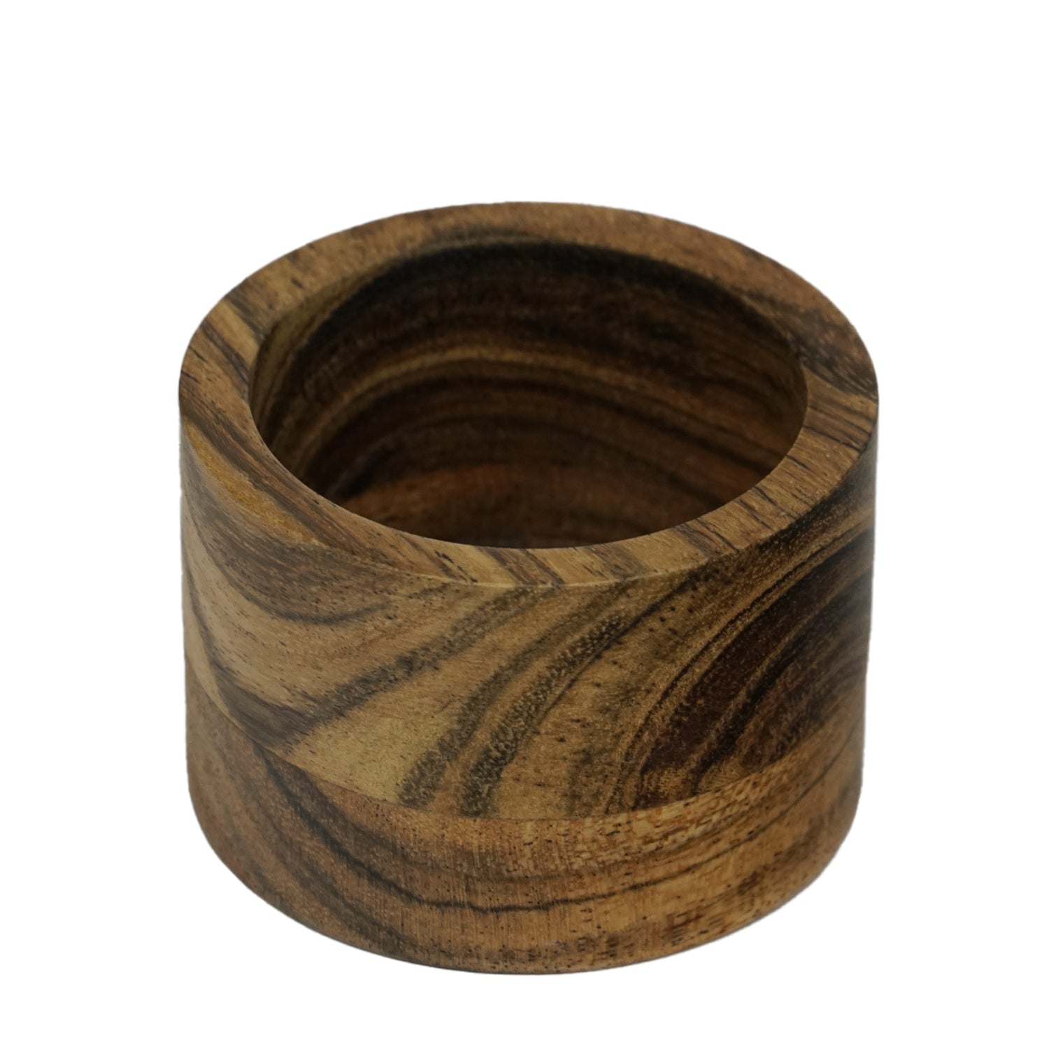 Olivia - Acacia Wooden Masala Box with Chevron Lid